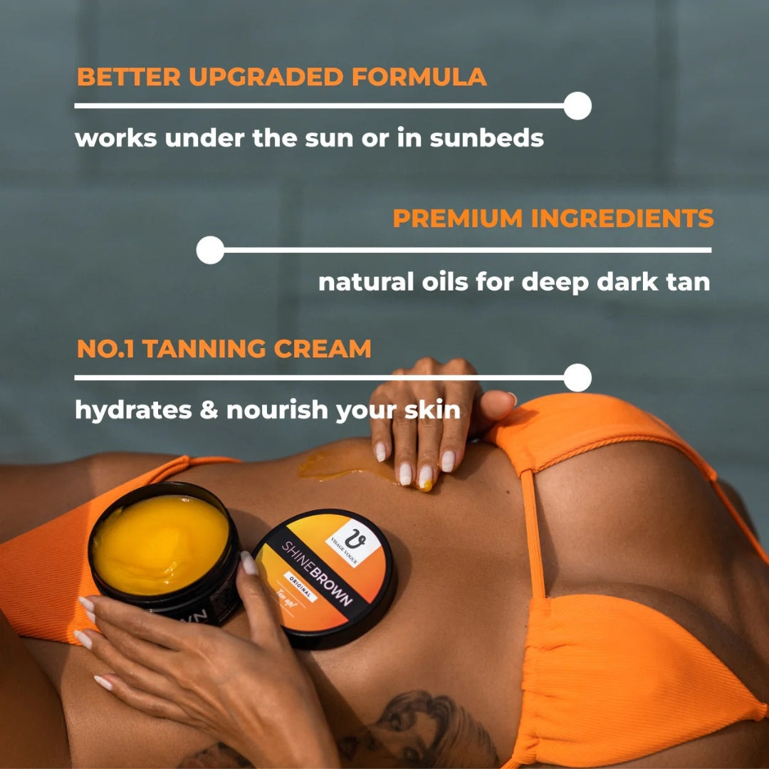 ShineBrown Tanning Cream - Visage Vogue