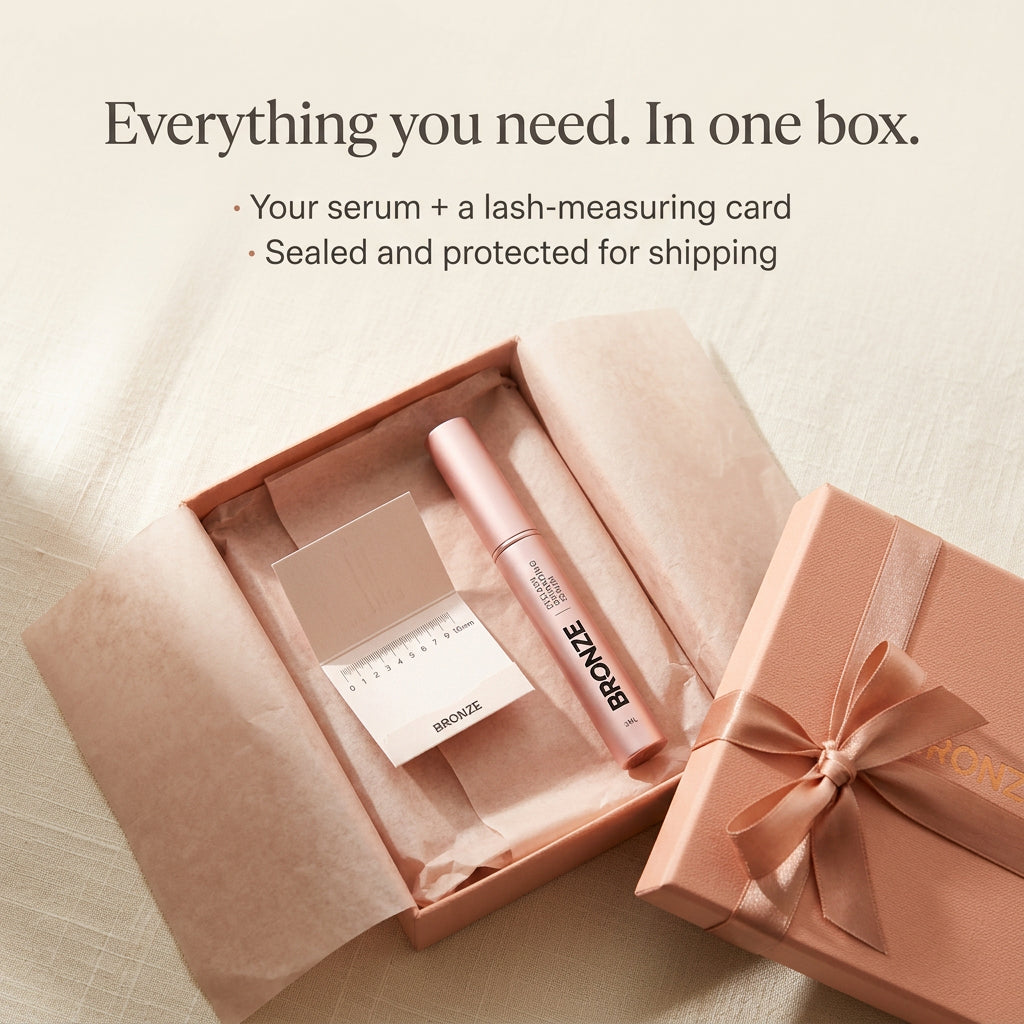 Bronze Peptide Eyelash Growth Serum - Visage Vogue