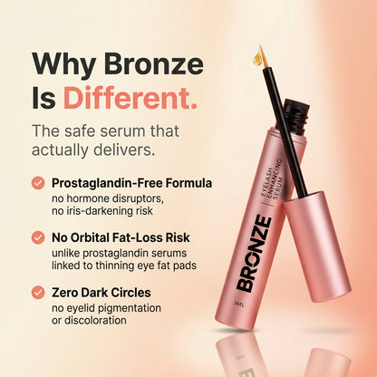 Bronze Peptide Eyelash Growth Serum - Visage Vogue